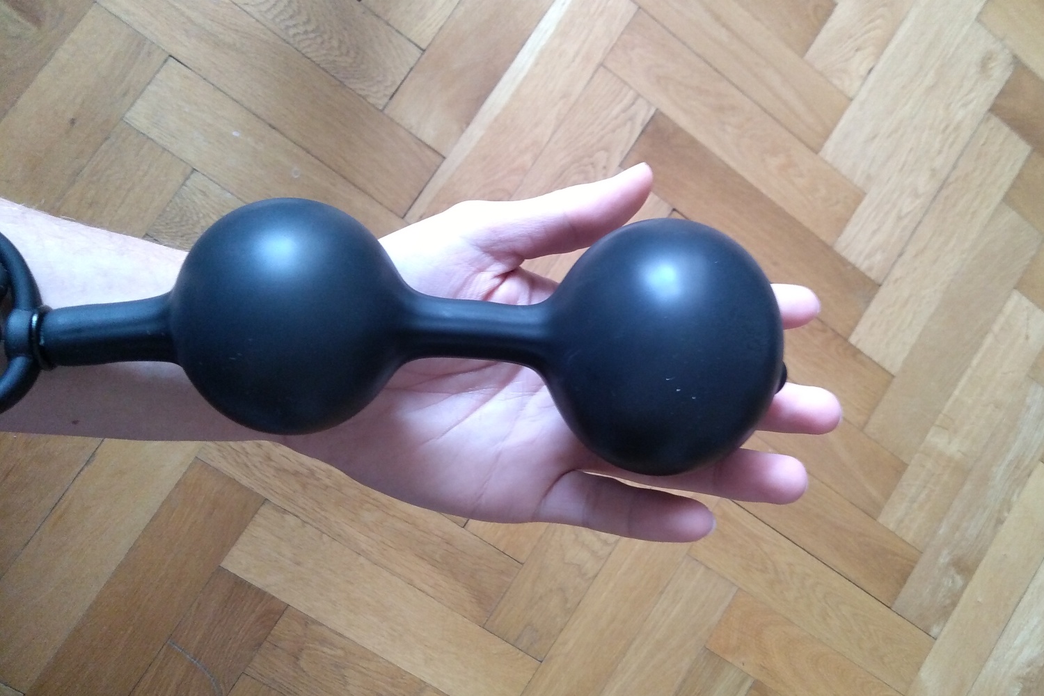 Slave4master Rolling Balls Inflatable Anal Plug